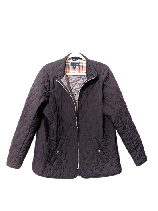Lands' End Jackets & Blazers - Lands End Black Quilted Jacket